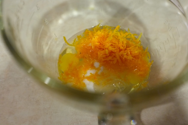 Eggs, sugar, and zest